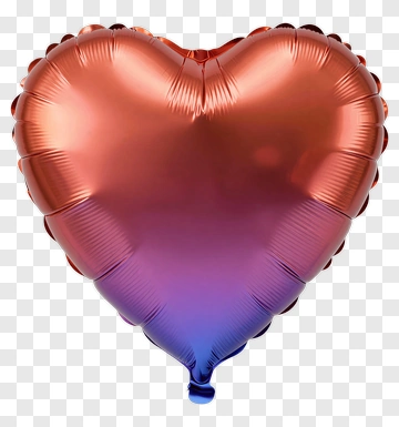 Colorful Heart Balloon PNG