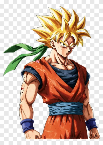 Super Saiyan Character With Spiky Hair PNG