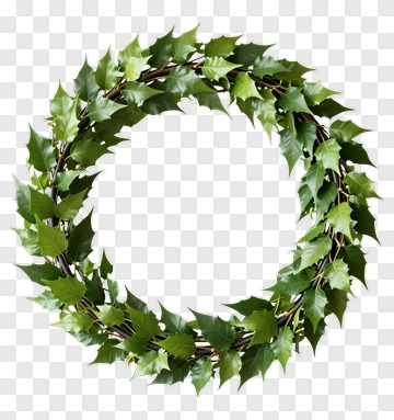 Green Leaf Wreath PNG