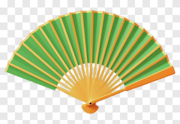 Colorful Folding Fan PNG