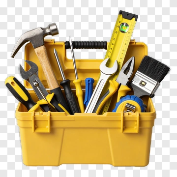 Yellow Toolbox Filled With Tools PNG