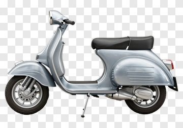 Silver Scooter PNG