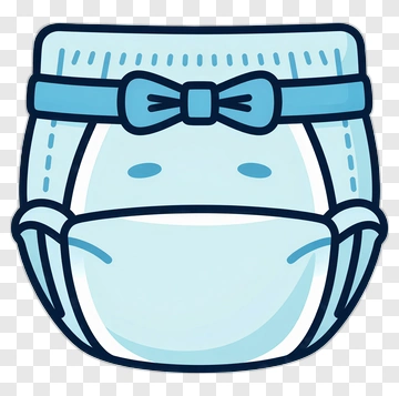 Cartoon Baby Diaper PNG