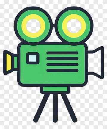 Cartoon Movie Camera PNG