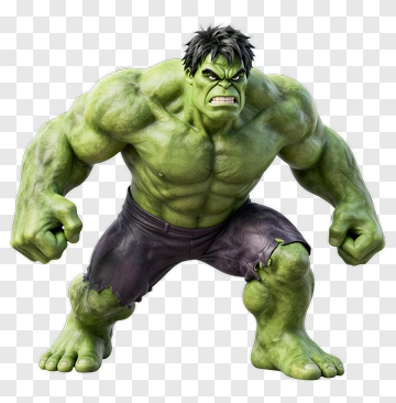 Hulk Character In A Powerful Pose PNG