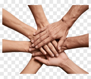 Hands Coming Together In Unity PNG