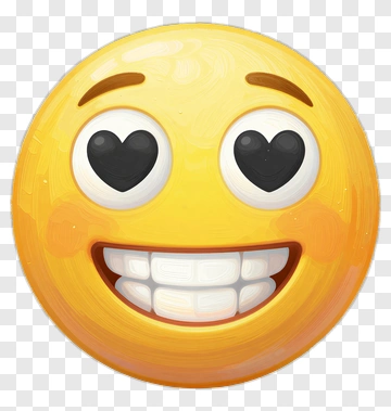 Smiling Emoji With Heart Eyes PNG