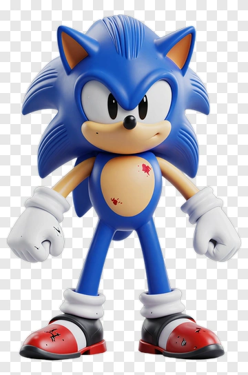 3D Sonic Character PNG