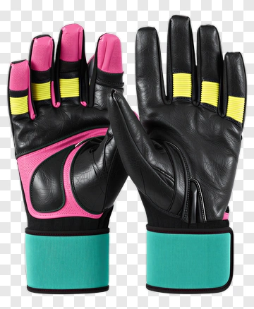 Goalkeeper Gloves With Colorful Accents PNG