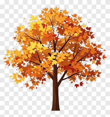 Colorful Autumn Tree PNG