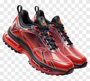 Red Athletic Sneakers PNG