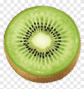 Sliced Kiwi Fruit PNG