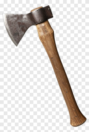 Wooden Handled Axe PNG