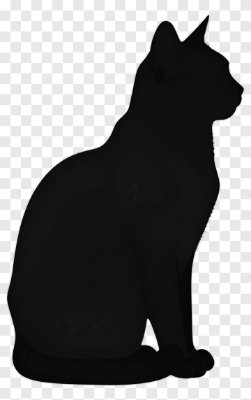 Black Cat Silhouette PNG