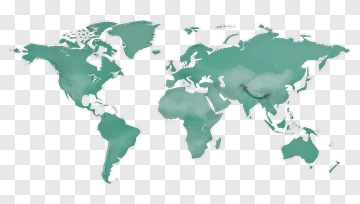 Watercolor World Map PNG