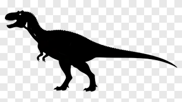 Silhouette Of A Dinosaur PNG