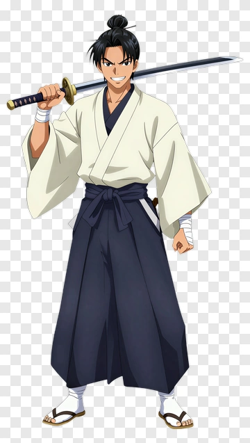Samurai Warrior Holding A Sword PNG