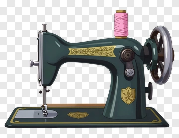 Vintage Sewing Machine PNG