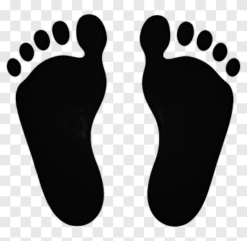 Black Footprints PNG