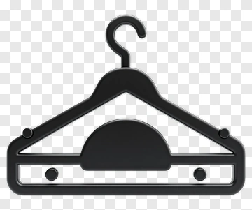 Black Clothes Hanger PNG