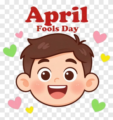 Happy Boy Celebrating April Fools Day PNG
