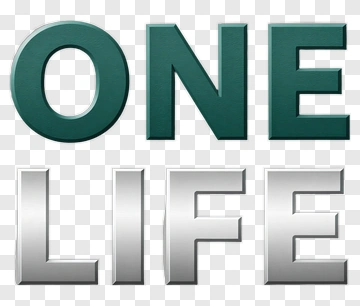 One Life Text Design PNG