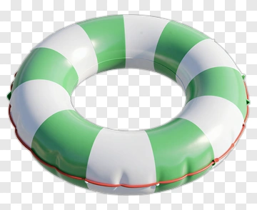 Green And White Lifebuoy PNG
