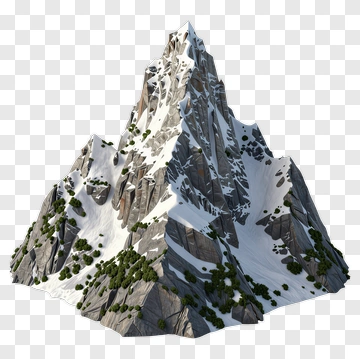 Snow-Capped Mountain Peak PNG