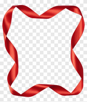 Red Ribbon Frame PNG