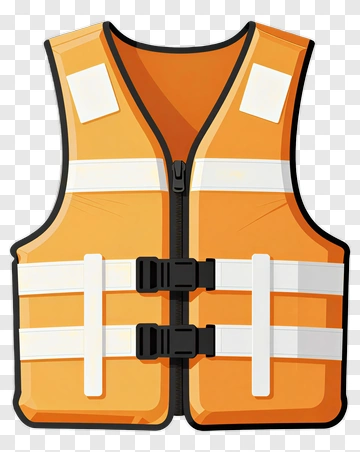 Orange Life Jacket PNG