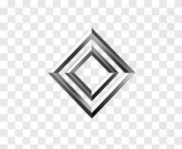 Geometric Diamond Shape Design PNG