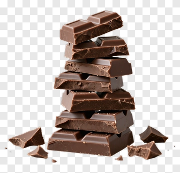 Stack Of Dark Chocolate Bars PNG
