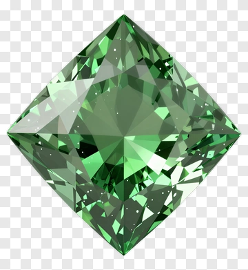 Green Diamond Gemstone PNG