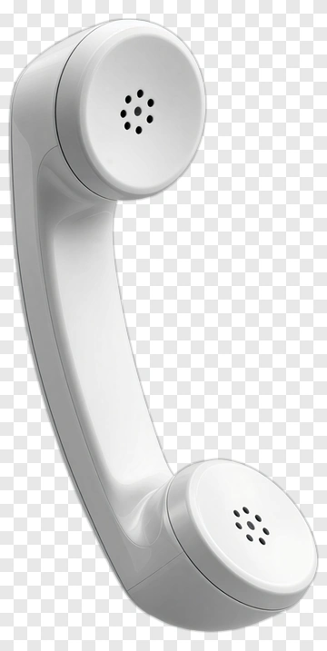 White Telephone Handset PNG