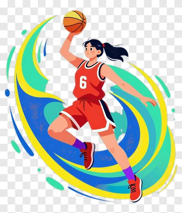 Basketball Player Shooting A Ball PNG