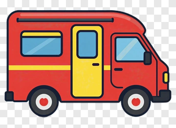 Cartoon Food Truck PNG