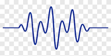 Blue Heartbeat Line PNG
