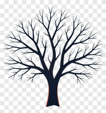 Black Tree With Bare Branches PNG