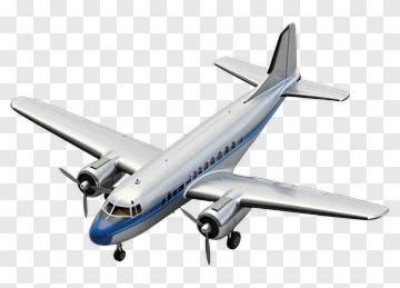 3D Airplane Model PNG