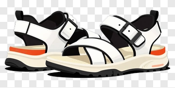 White Sport Sandals PNG