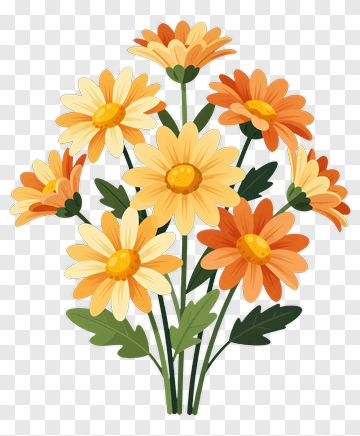 Colorful Flower Bouquet PNG