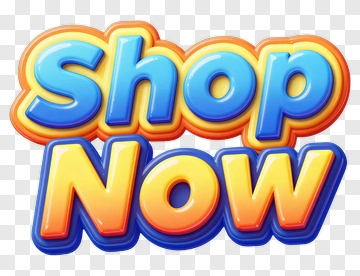 Shop Now Text Graphic PNG