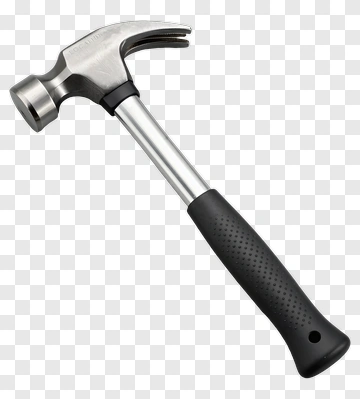 Hammer Tool With Rubber Grip PNG