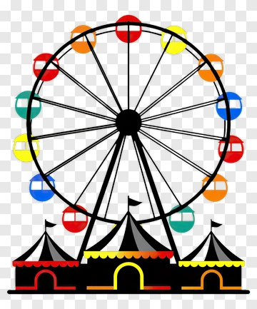 Ferris Wheel At A Carnival PNG