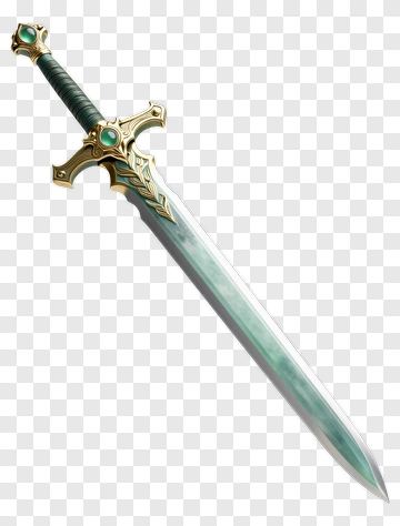 Fantasy Sword With Decorative Hilt PNG