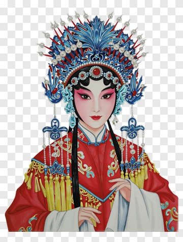 Traditional Chinese Opera Performer PNG
