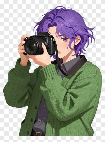 Young Photographer Holding A Camera PNG