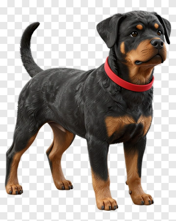 Rottweiler Dog Standing PNG