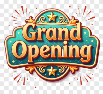 Grand Opening Sign PNG