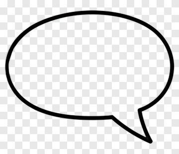Speech Bubble Outline PNG